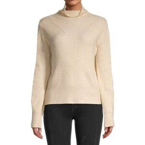 Max Studio Women's Rib Knit Turtleneck Sweater - L